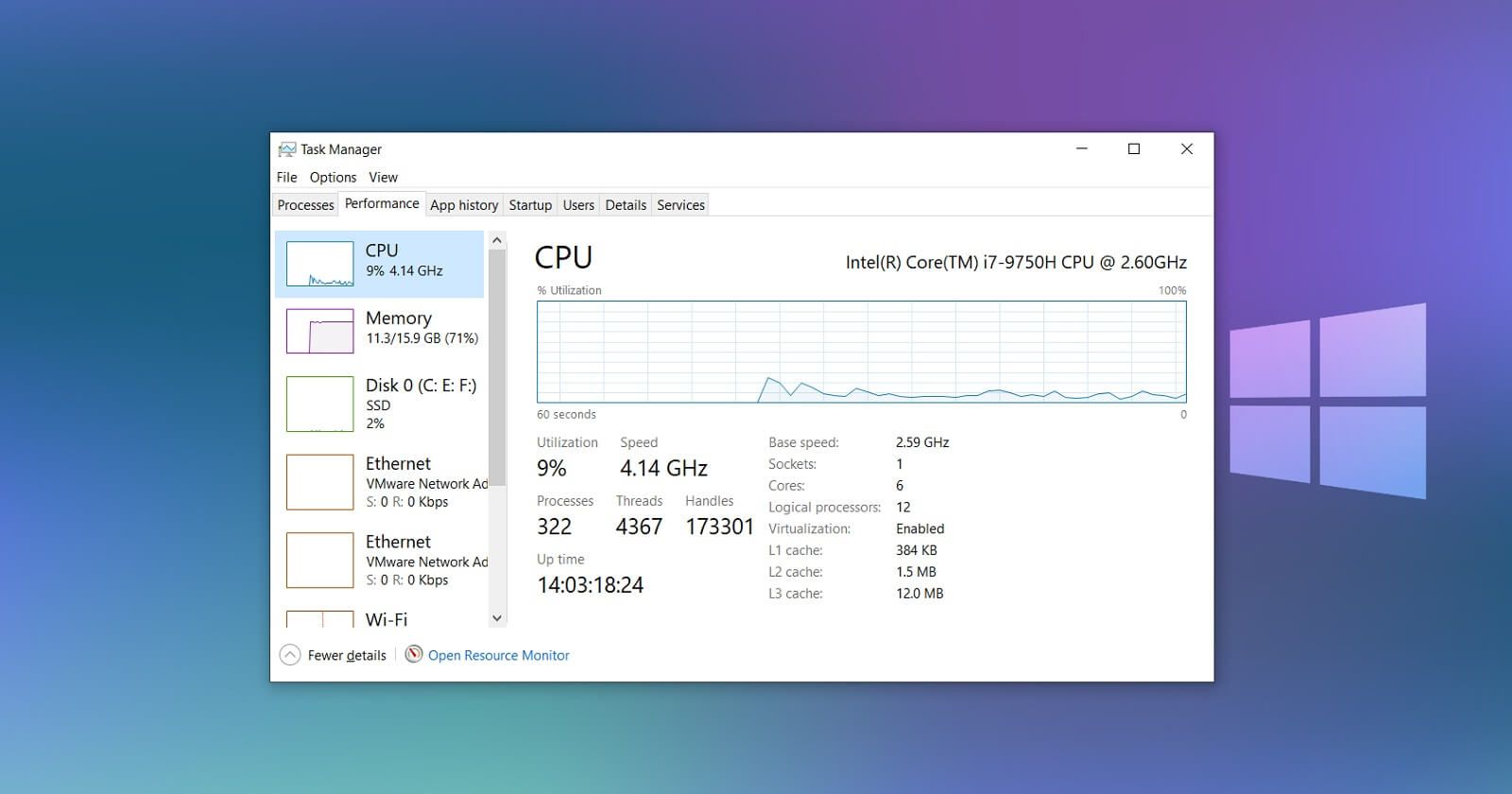 Винда 10 процессоры. Загрузка CPU Windows 10. CPU usage Windows 10. CPU приложение Windows 10. Визуализация загрузки процессора Windows.